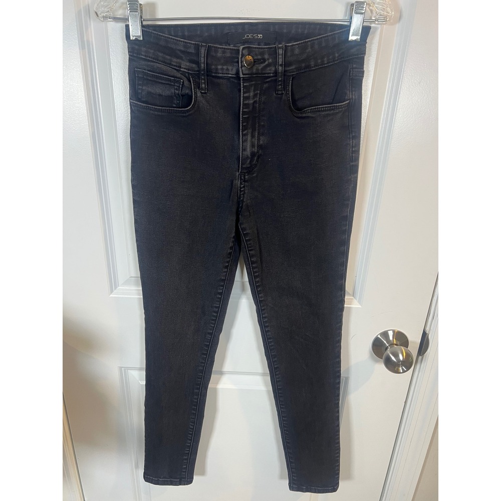 Joe's Jeans Womens‎ Skinny Jeans High Rise Faded Black 26
